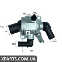 Термостат, що охолоджує рідину MAHLE TI17388