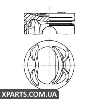 Поршень у комплекті на 1 циліндр, STD MAHLE 028PI00118000