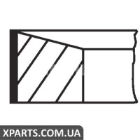 Комплект кілець на поршень MAHLE 02213N0