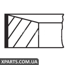 Комплект кілець на поршень MAHLE 02213N0