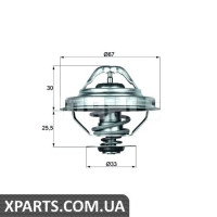 Термостат, що охолоджує рідину MAHLE TX2888D