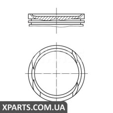 Поршень у комплекті на 1 циліндр, STD MAHLE 0100500