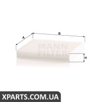 Повітряний фільтр салону MANN-FILTER CU1919
