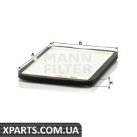 Воздушный фильтр салона MANN-FILTER CU2424