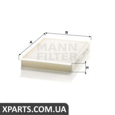 Повітряний фільтр салону MANN-FILTER CU25002