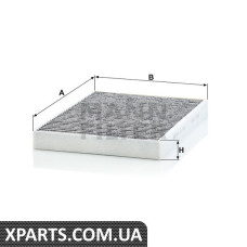 Повітряний фільтр салону MANN-FILTER CUK31003