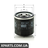 Фільтр масляний MANN-FILTER MW641