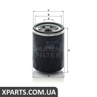 Фільтр масляний MANN-FILTER W6102