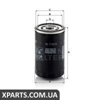 Фільтр масляний MANN-FILTER W71930