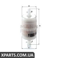 Air filter for compressor intake MANN-FILTER WK326