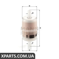 Air filter for compressor intake MANN-FILTER WK327