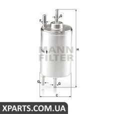 Фільтр паливний MANN-FILTER WK7206