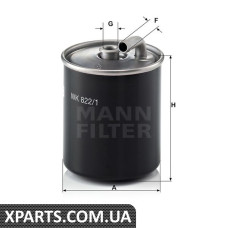 Фильтр топливный MANN-FILTER WK8221