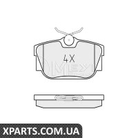 Комплект тормозных колодок, дисковый тормоз MEYLE - 0252322417