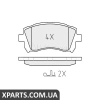 Комплект гальмівних колодок, дискове гальмо MEYLE - 0252355817W