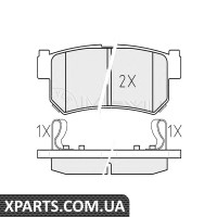 Комплект гальмівних колодок, дискове гальмо MEYLE - 0252367315W