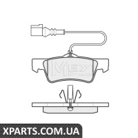 Комплект тормозных колодок, дисковый тормоз MEYLE - 0252436719W