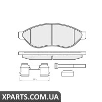 Комплект гальмівних колодок, дискове гальмо MEYLE - 0252446819W1