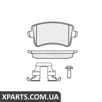 Комплект тормозных колодок, дисковый тормоз MEYLE - 02524606171PD