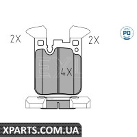 Колодки Гальмівні Дискові Pd MEYLE 0252502916PD