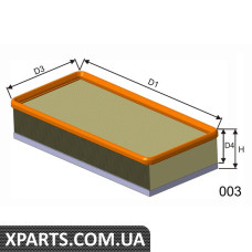 Фільтр повітряний CITROEN/PEUGEOT Misfat P433A