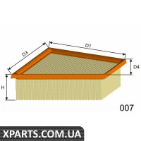 Фільтр повітряний Misfat P132