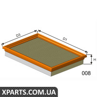 Фільтр повітряний Misfat P973