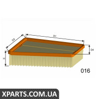 Фільтр повітряний Misfat P421