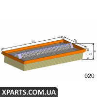 Фільтр повітряний Misfat P893