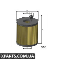 Фільтр масляних Misfat L104