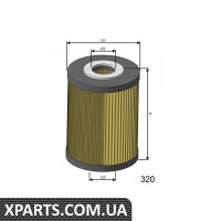 Фільтр масляний двигуна HONDA/OPEL/VAUXHALL/CIVIC/ASTRA/COMBO/CORSA/MERIVA Misfat L106