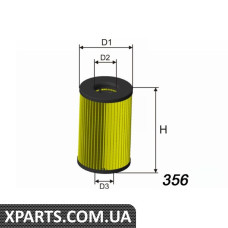 Фiльтр масляний Misfat L120