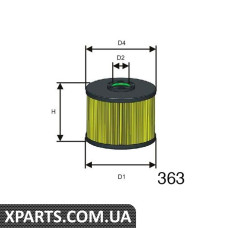 Фiльтр паливний CITROEN/FIAT/FORD/RENAULT/PEUGEOT DIZ Misfat F128