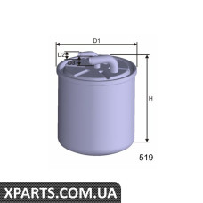 Фiльтр паливний CHRYSLER/MERCEDES/MITSUBISHI/SMART/300/C/CLK/E/G/GL/GLK/ML/R/SPRINTER/VITO/VIANO/VITO Misfat M601