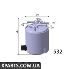 Фiльтр паливний Misfat M558