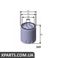 Фiльтр масляний Misfat Z196