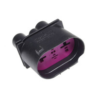 1J0906444 VAG Корпус плоского контакту, 4-контактний