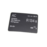 3U0010295R VAG Етикетка кондиціонера