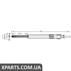Свічка розжарення D POWER NGK 4187