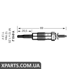 Свічка розжарення D POWER NGK 3617