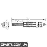 Свеча накала D POWER NGK 7906