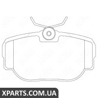 Колодки гальмівні дискові Nibk PN0009