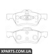 Колодки гальмові дискові Nibk PN0071