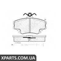 Колодки гальмові дискові Nibk PN0284W