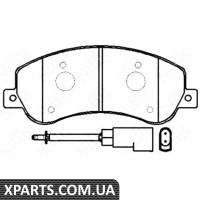 Колодки гальмові дискові Nibk PN0444W