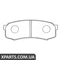 Гальмівні колодки дискові Nibk PN1243