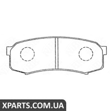 Тормозные колодки дисковые Nibk PN1243