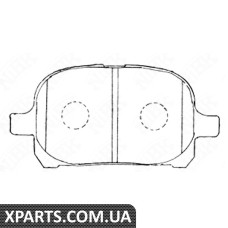 Колодки гальмові дискові Nibk PN1401