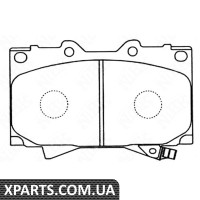 Колодки гальмові дискові Nibk PN1411