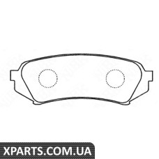 Колодки гальмівні без датчика Nibk PN1412